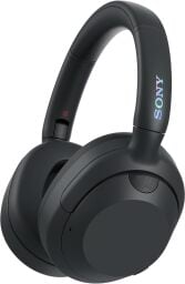 black sony ult wear headphones on a white background