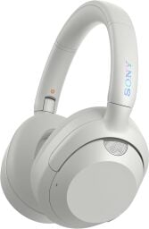 white sony ult wear headphones on a white background