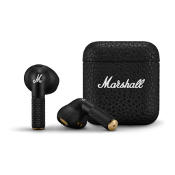 Marshall Minor IV True Wireless earbuds on a white background