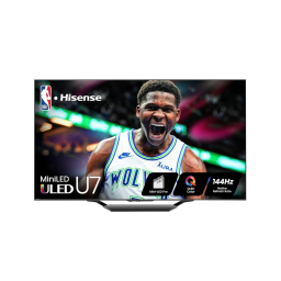 Hisense U7 85-inch 4K TV on a white background