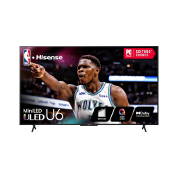 Hisense 75U6N on a white background