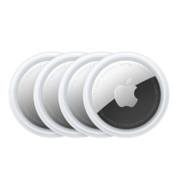 Apple AirTag 4-Pack on a white background