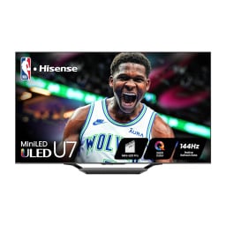 Hisense 55-inch U7N QLED 4K Smart TV on a white background