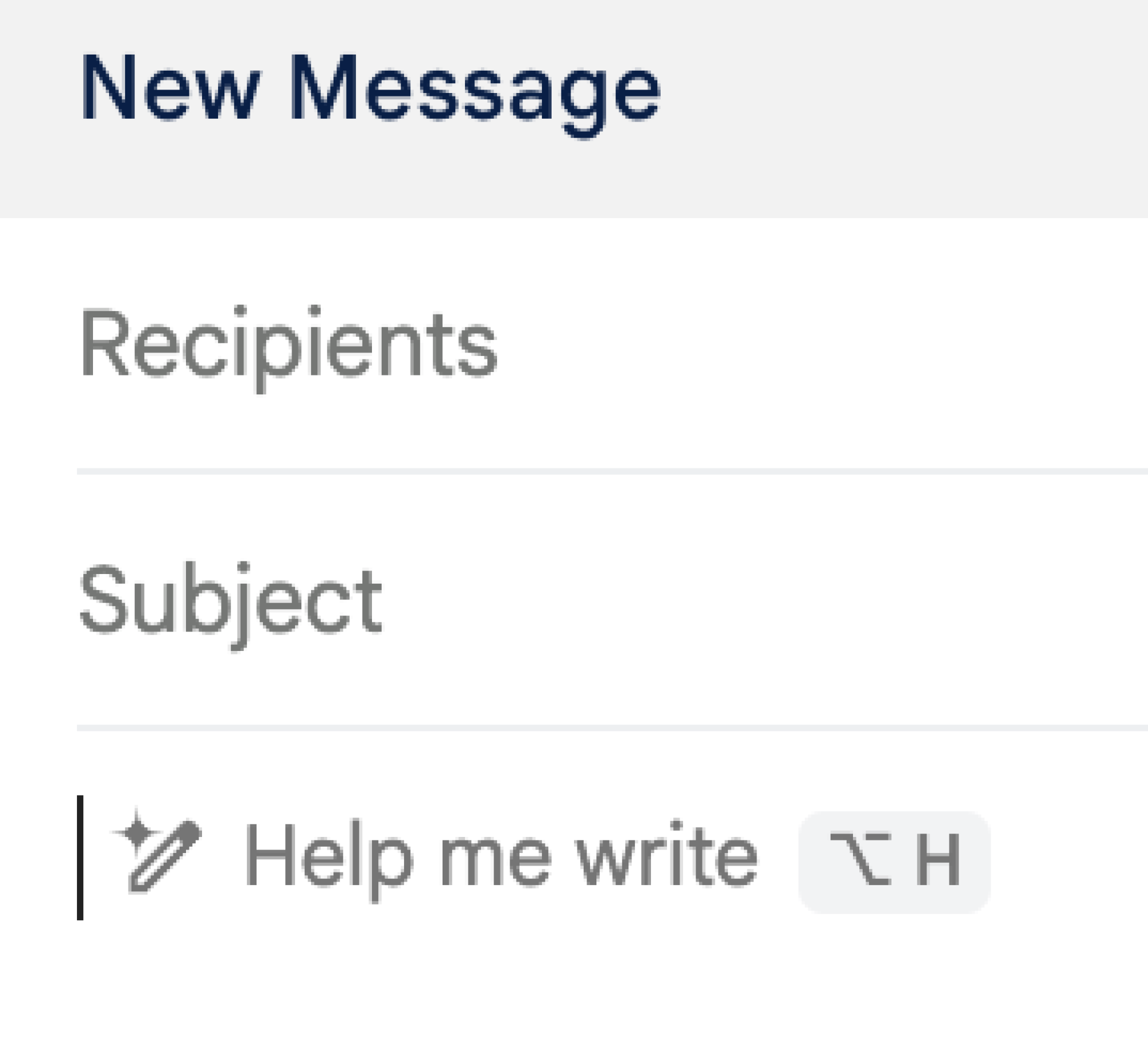 A screenshot showing a Gmail composed email and Gemini's wording, "Help me write."