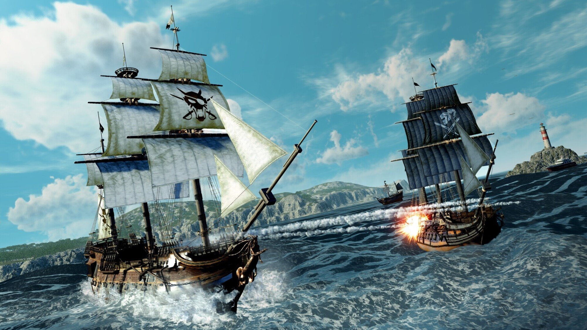 Ship combat in Pirate Yakuza in Hawaii