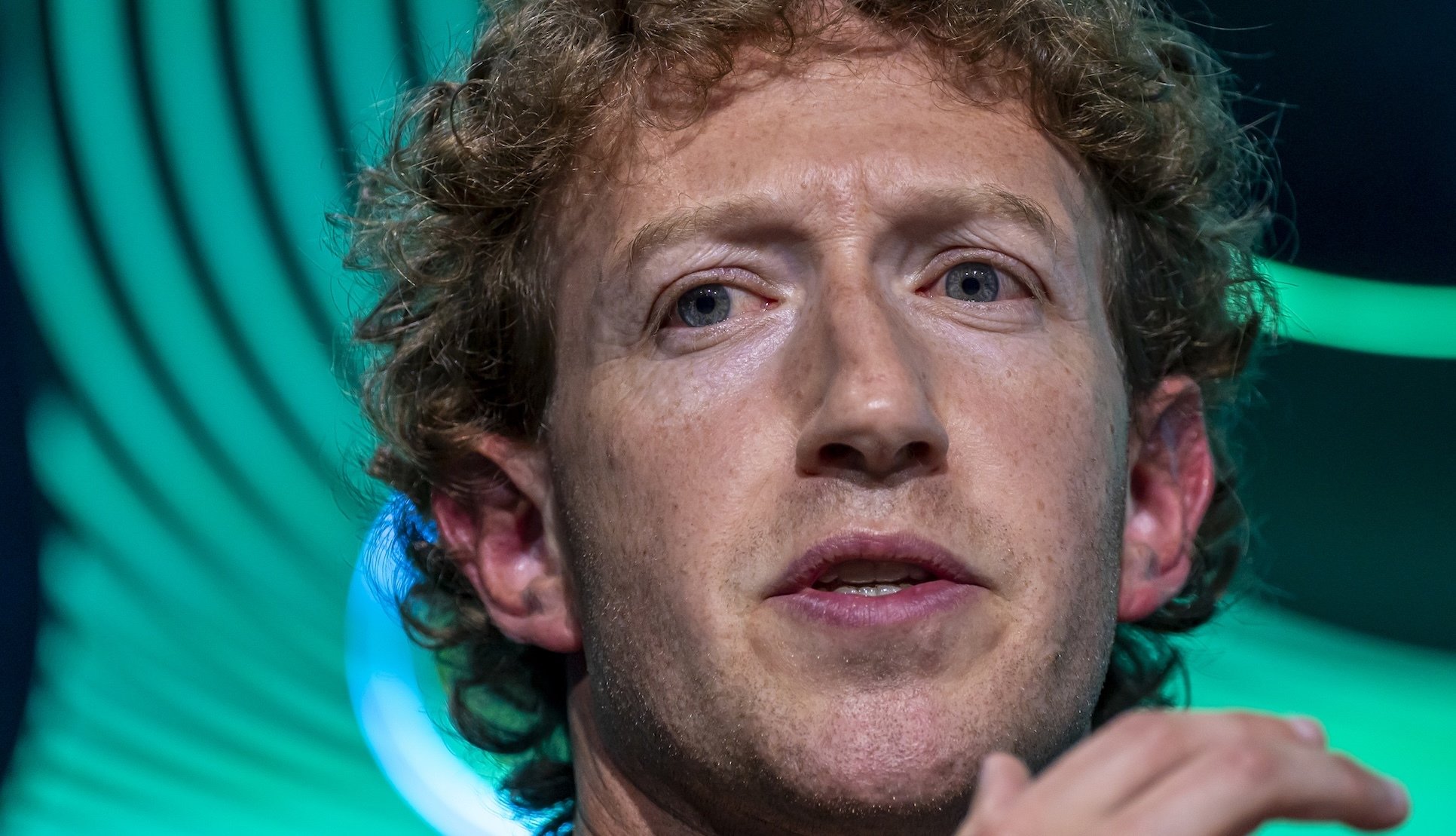 Mark Zuckerberg looking peturbed