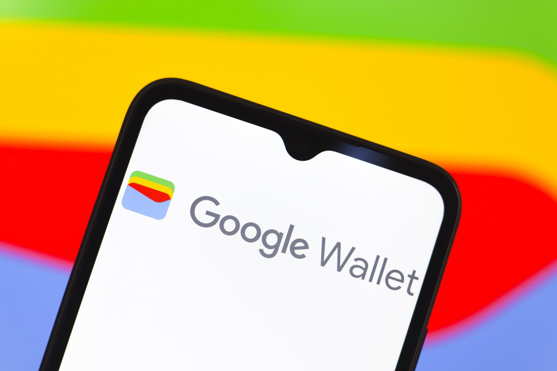 Google Wallet on a screen.