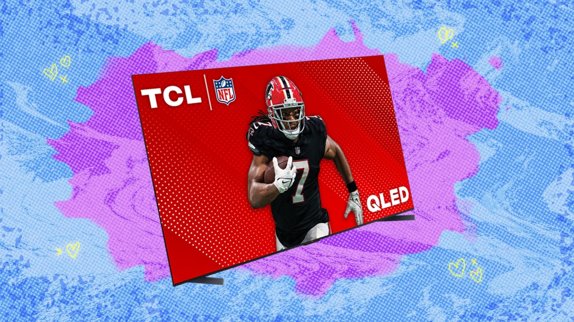 TCL TV on gradient background