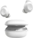 A set of wing tipped Galaxy Buds appear next to their case.