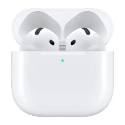 Apple AirPods 4 with Active Noise Cancellation on a white background