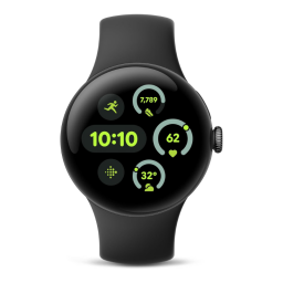 Google Pixel Watch 3 on white background