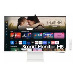 Samsung M8 Smart Monitor on white background