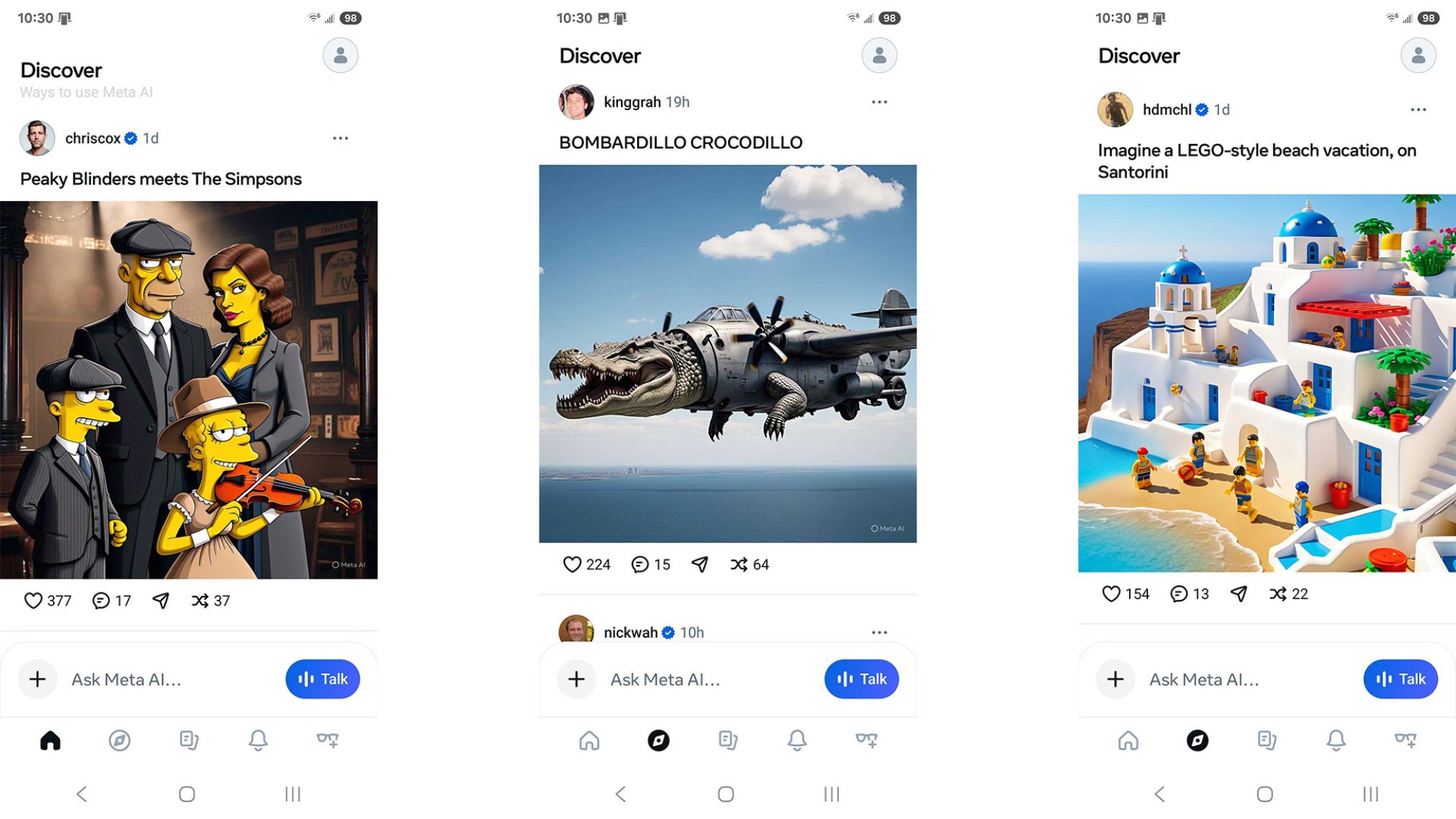 meta discovery feed in ai app