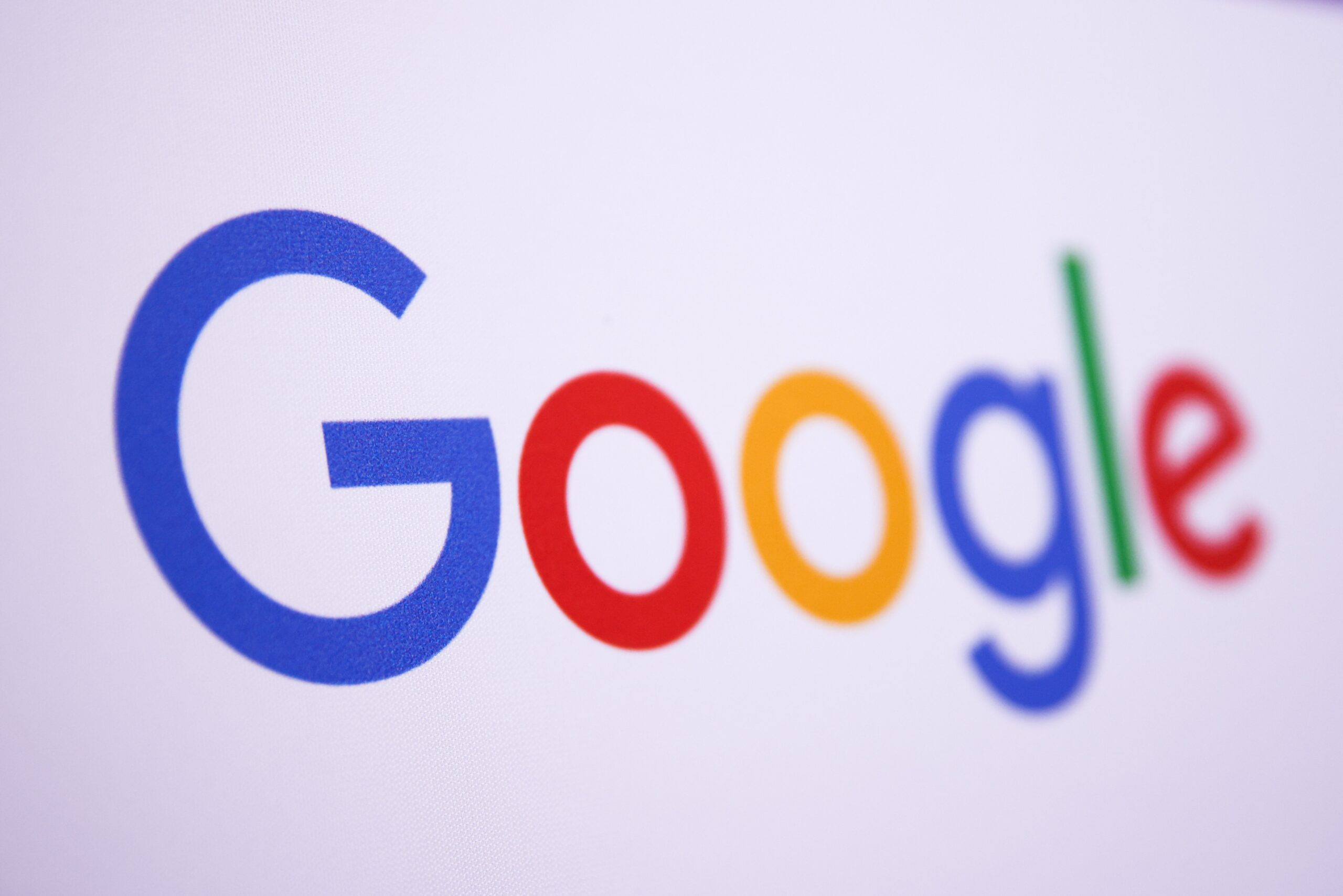 google logo on screen