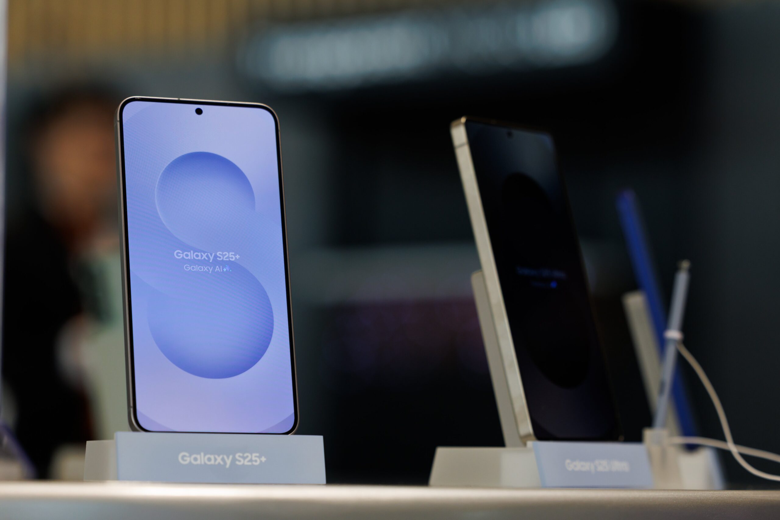 Galaxy S25 Ultra smartphone at the company's annual general meeting