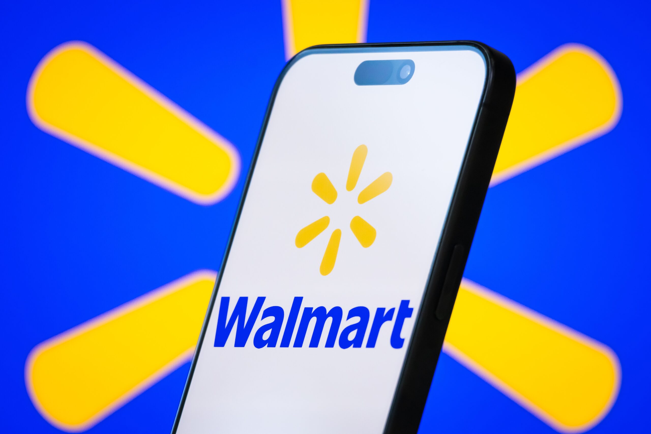 walmart logo on a phone