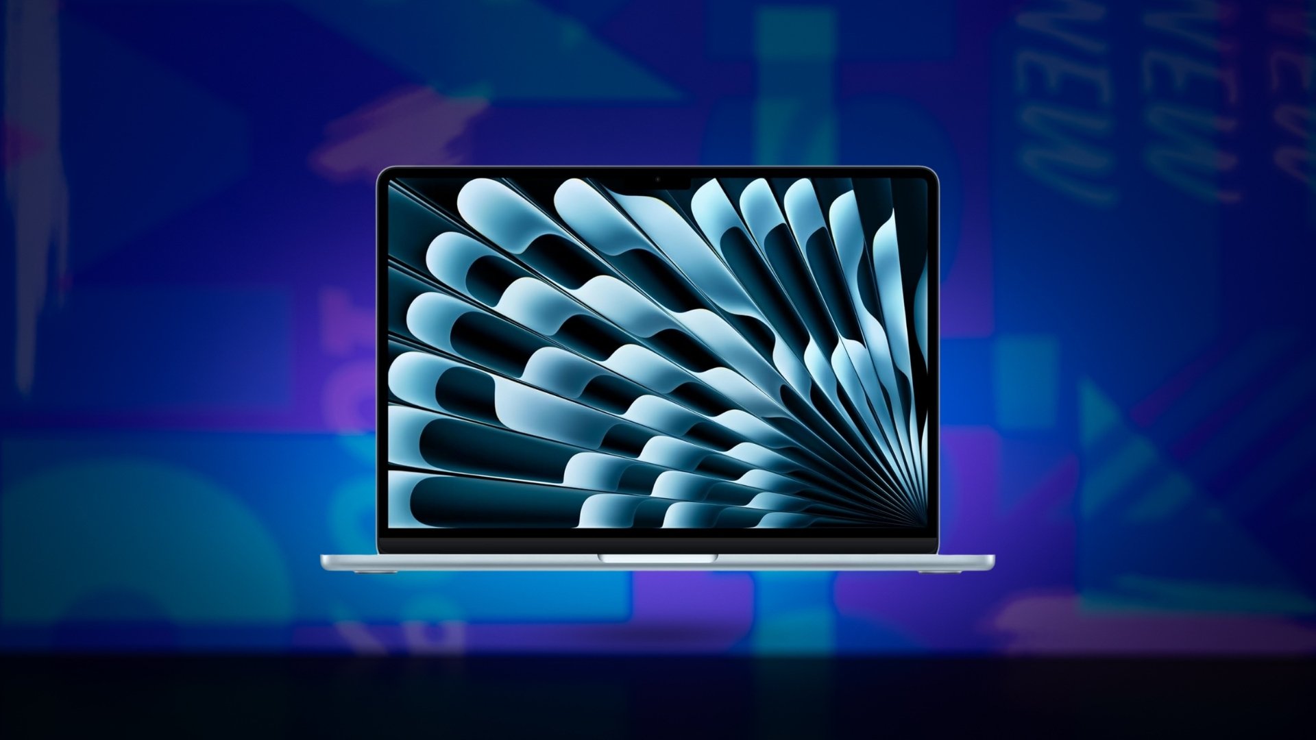 Apple MacBook Air on Mashable background