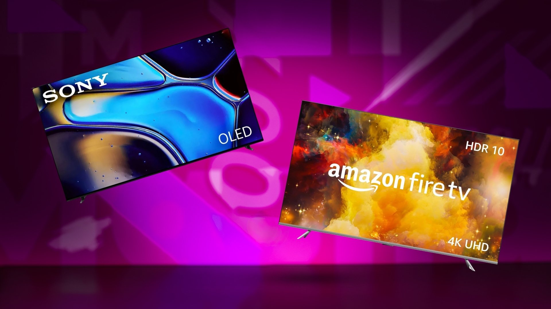 TVs on Mashable background