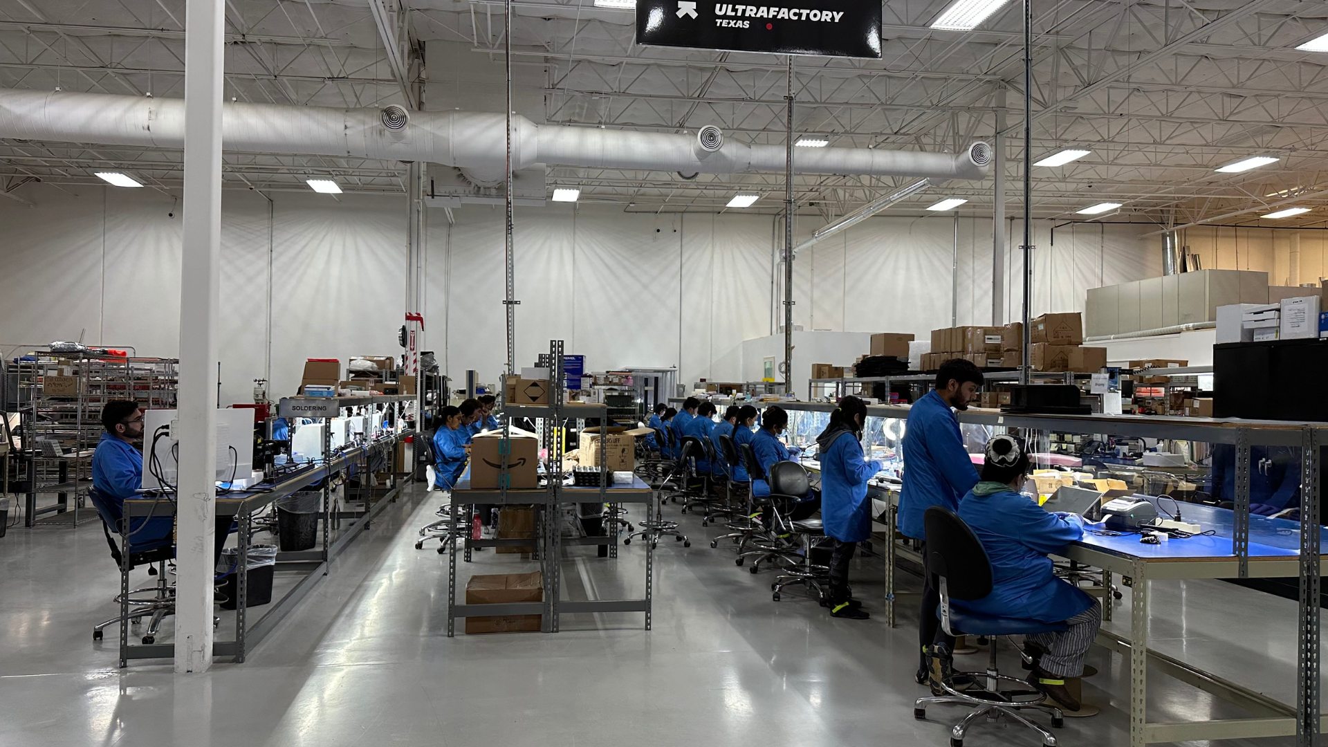 A photo of Ultrahuman's Ultra Factory manufacturing space.