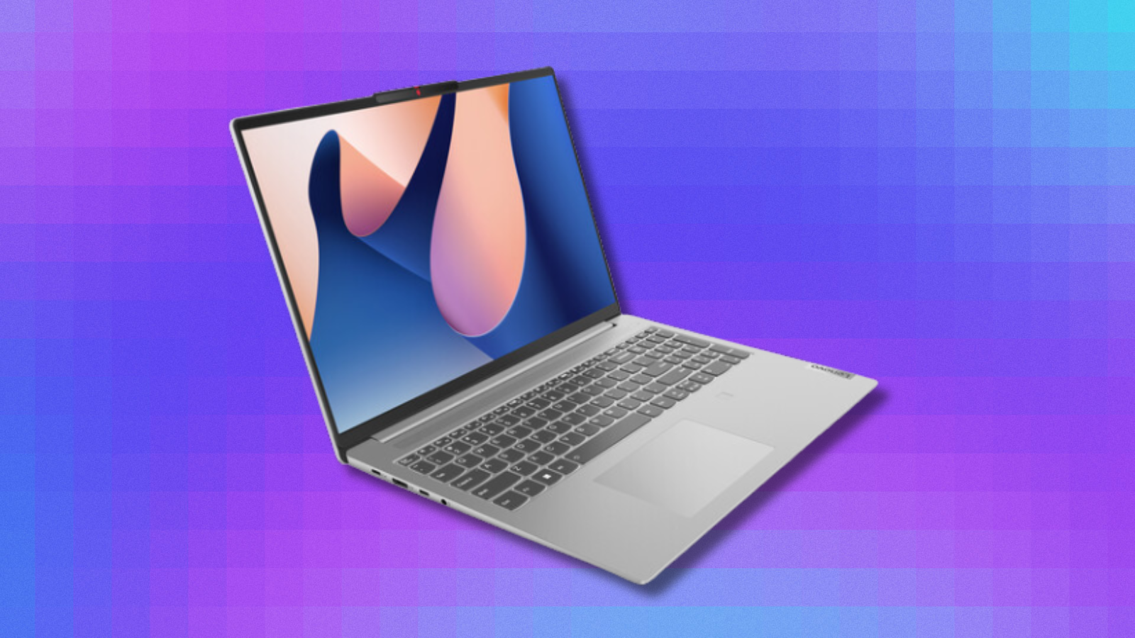 Lenovo IdeaPad Slim 5 on purple and blue abstract background