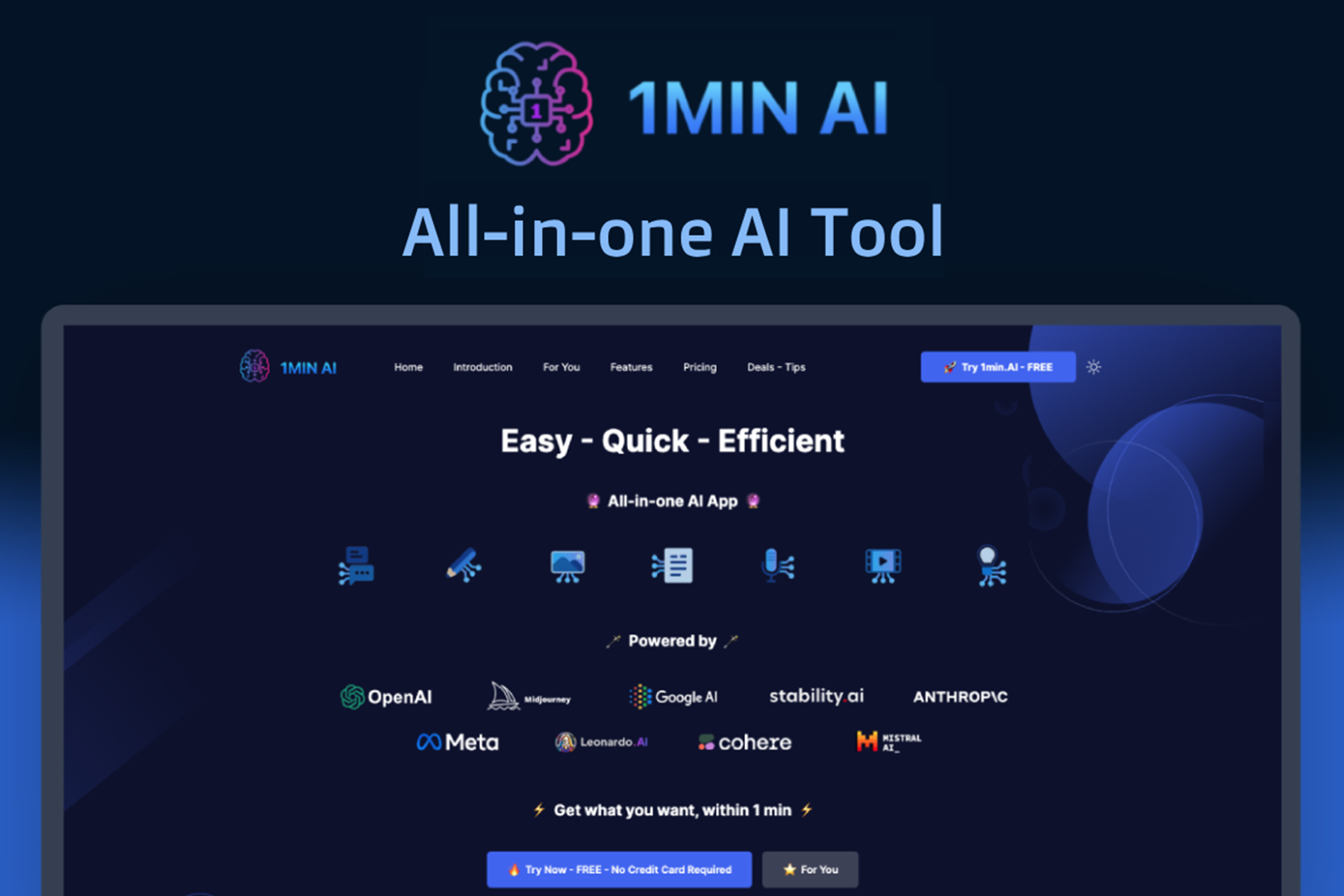 1min.AI: Lifetime Subscription