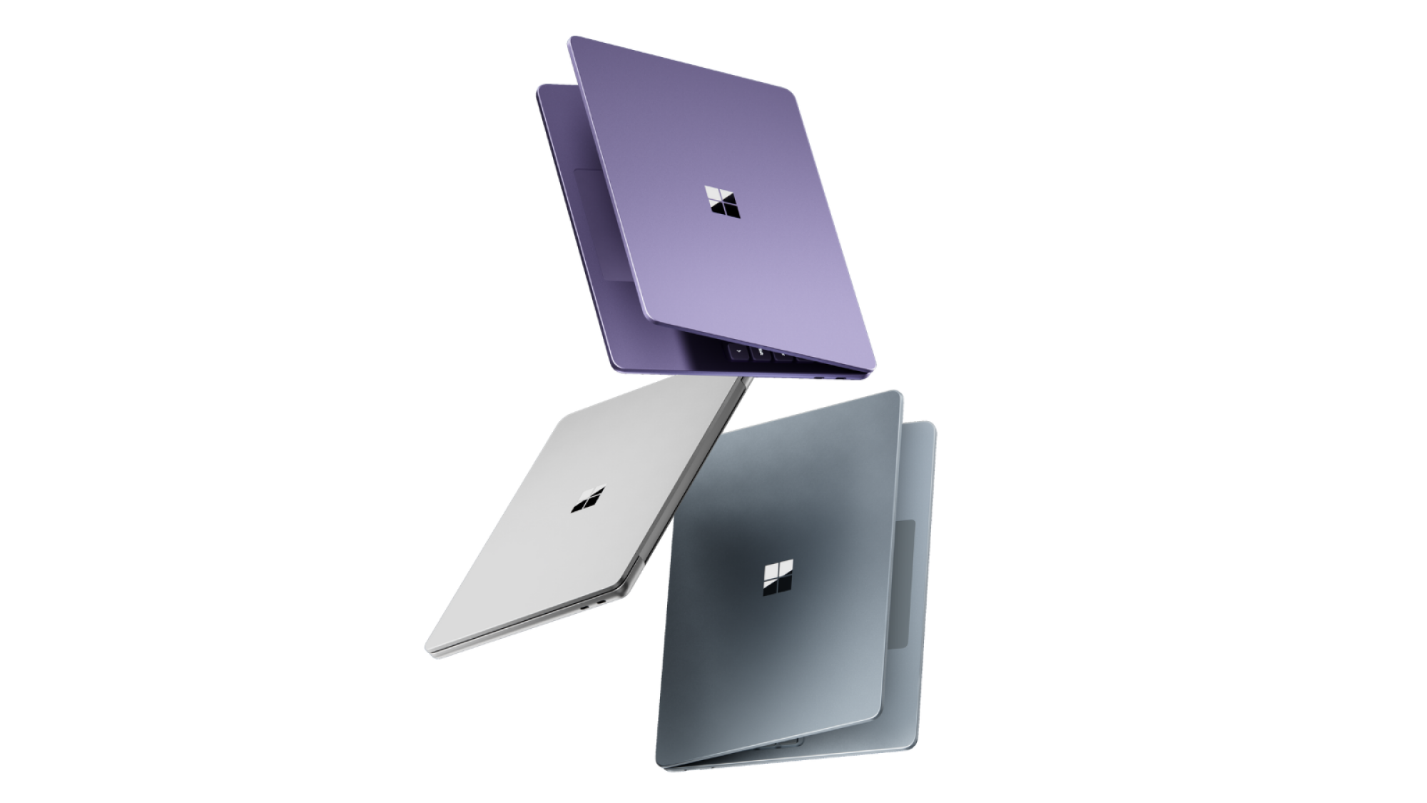 three colors of the 13-inch microsoft surface laptop