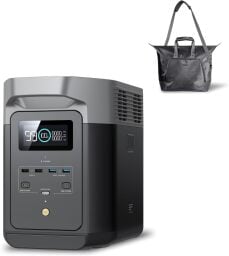 the ecoflow delta 2 portable power station with waterproof bag