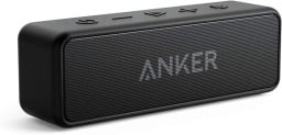 the black anker soundcore 2 portable bluetooth speaker
