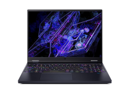acer predator helios 16 laptop against white background