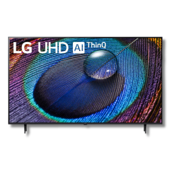 LG UR9000 4K TV on white backgroundq