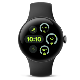 Google Pixel Watch 3 on white background