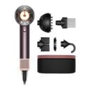 A Dyson hair dryer appears with parts.