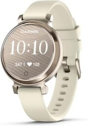 garmin lily 2 smartwatch against a white background