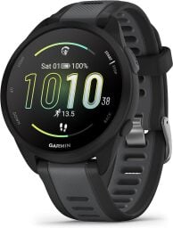 garmin forerunner 165 smartwatch against a white background