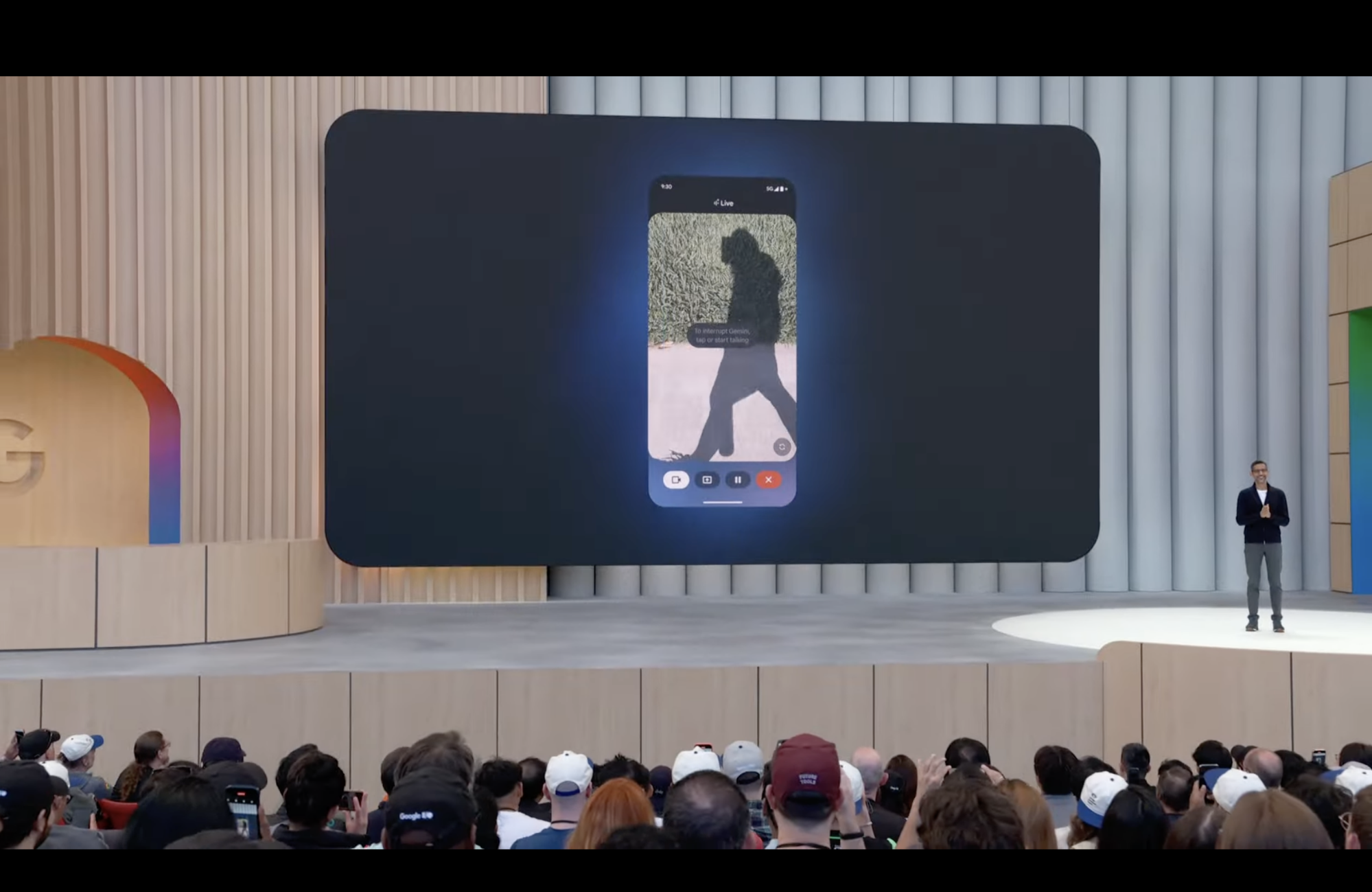 screenshot from Google iO presentation