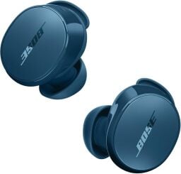 the limited-edition twilight blue bose quietcomfort earbuds on a white background