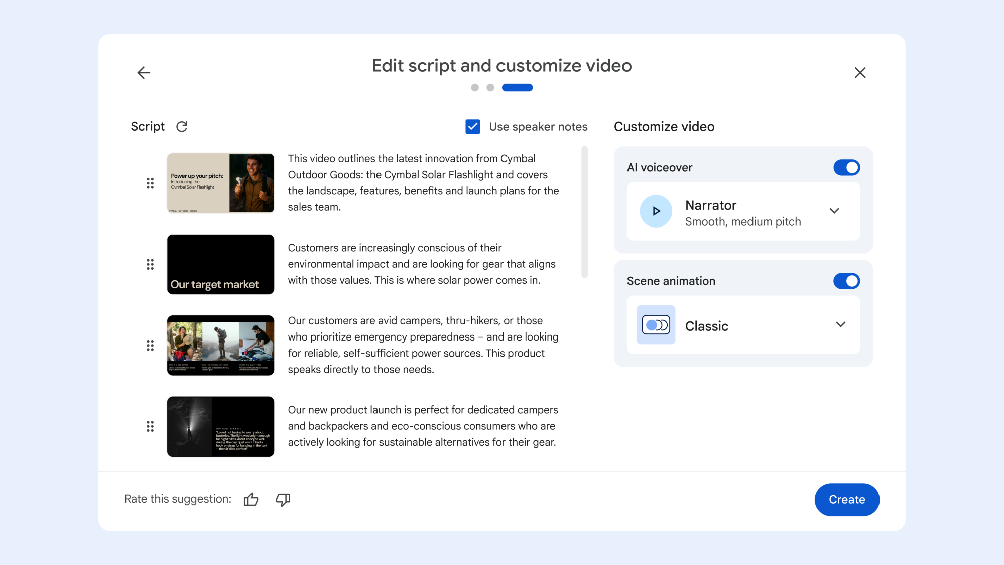 Google Slides into videos