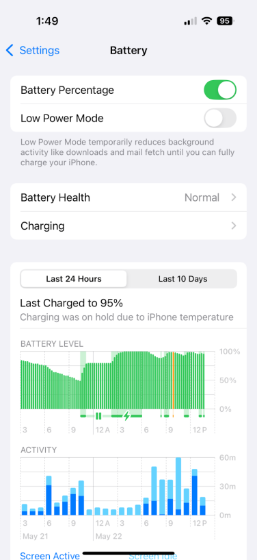 new ios 18.5 battery features on iphone