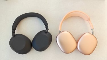 sony xm6 and airpods max headphones side by side