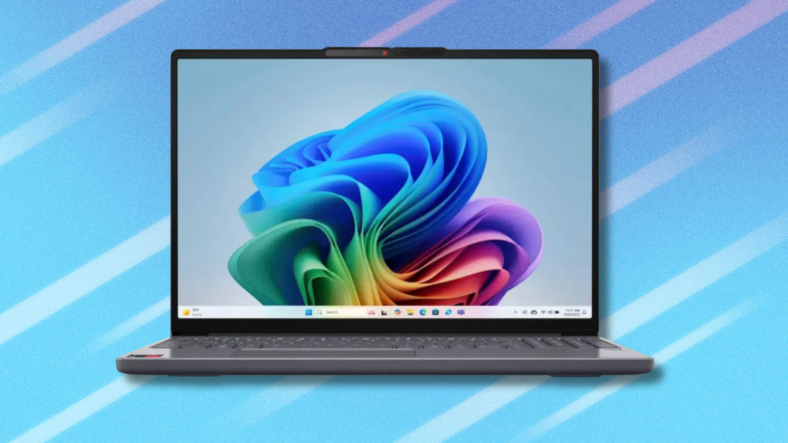 Lenovo IdeaPad 3i on light blue abstract background
