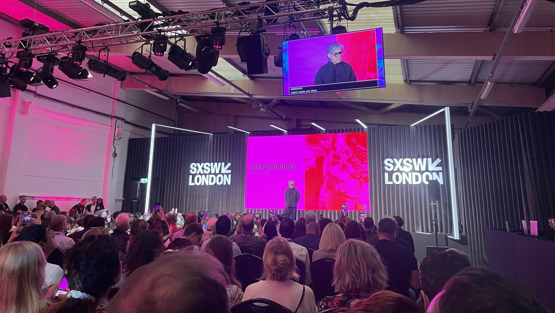 Deepak Chopra at SXSW London on June 2, 2025.