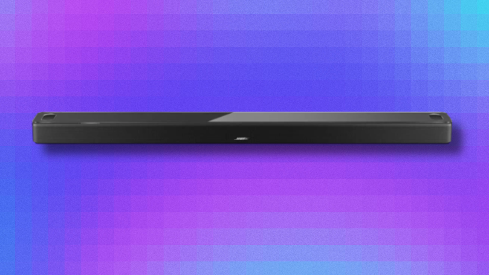 Bose Smart Ultra Soundbar on pink and purple abstract background