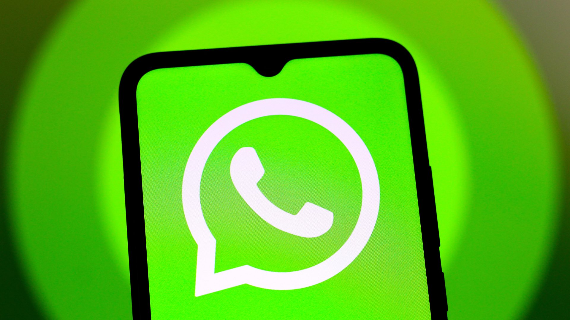 Whatsapp App logo on a smartphone