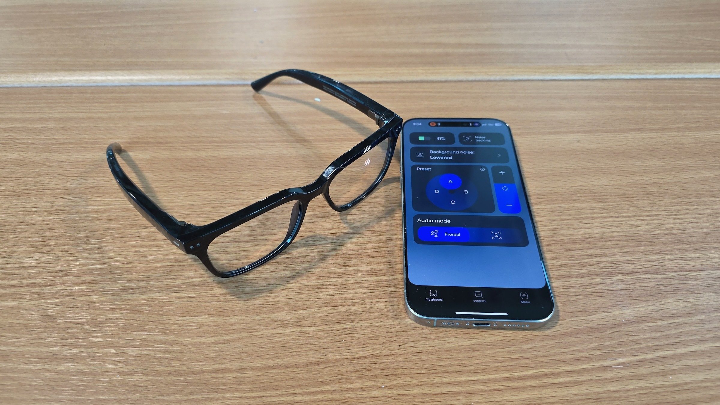 nuance hearing glasses with mobile app