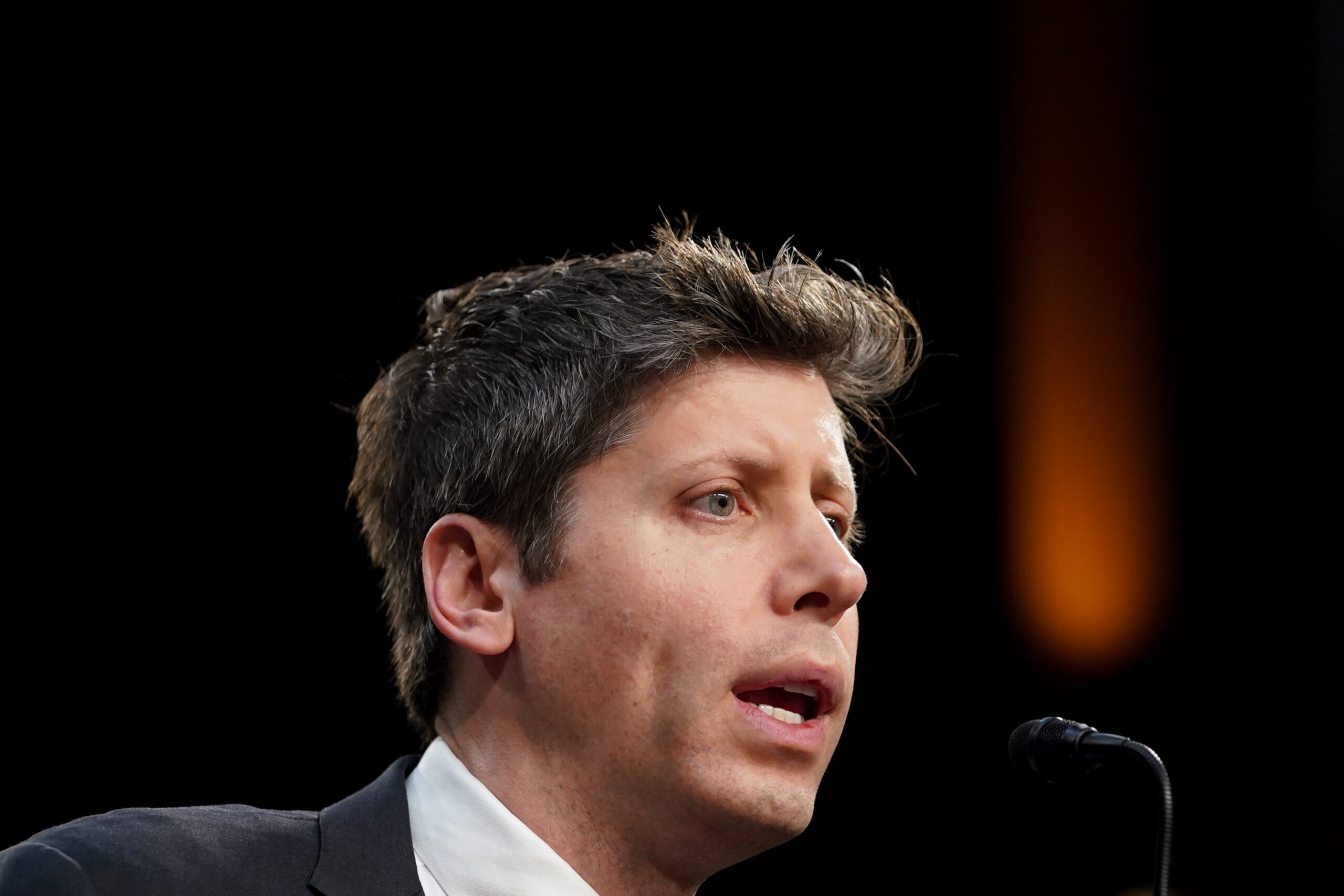 Sam Altman, chief executive officer of OpenAI Inc., during a Senate Commerce, Science, and Transportation Committee hearing