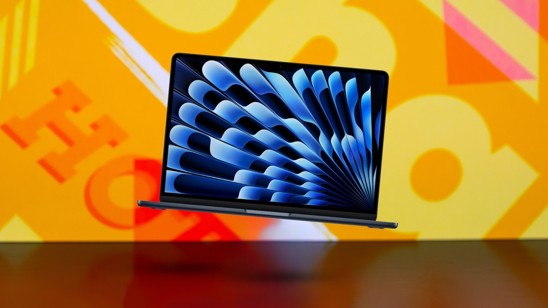 Apple MacBook Air on Mashable background