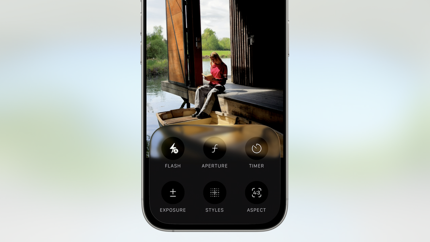 Updated iOS 26 camera interface