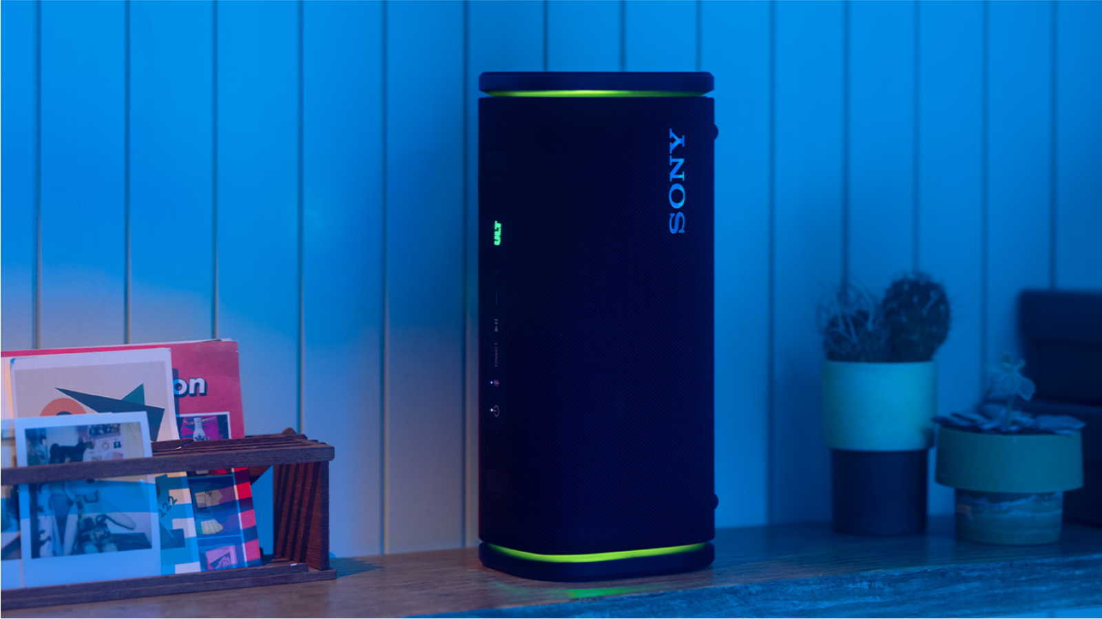 Sony ULT Field 5 speaker set up on table