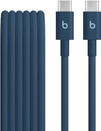 beats usb-c to usb-c woven cable in blue