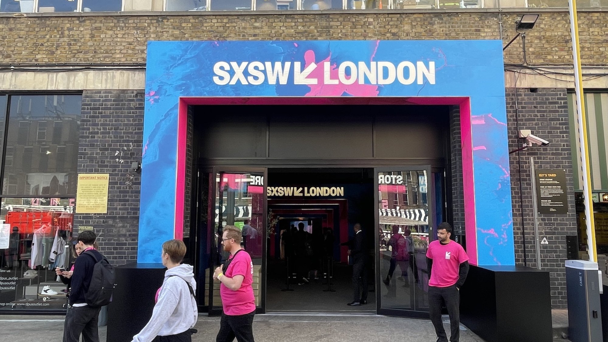 SXSW London entrance.